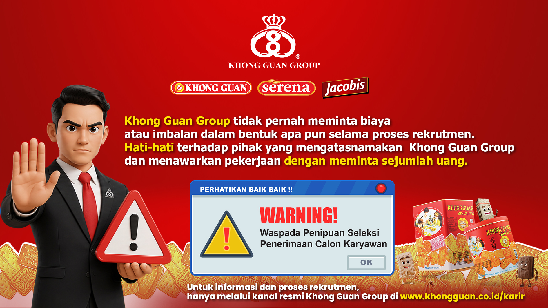 HOLDING STATEMENT Regarding Recruitment Information Impersonating Khong Guan
