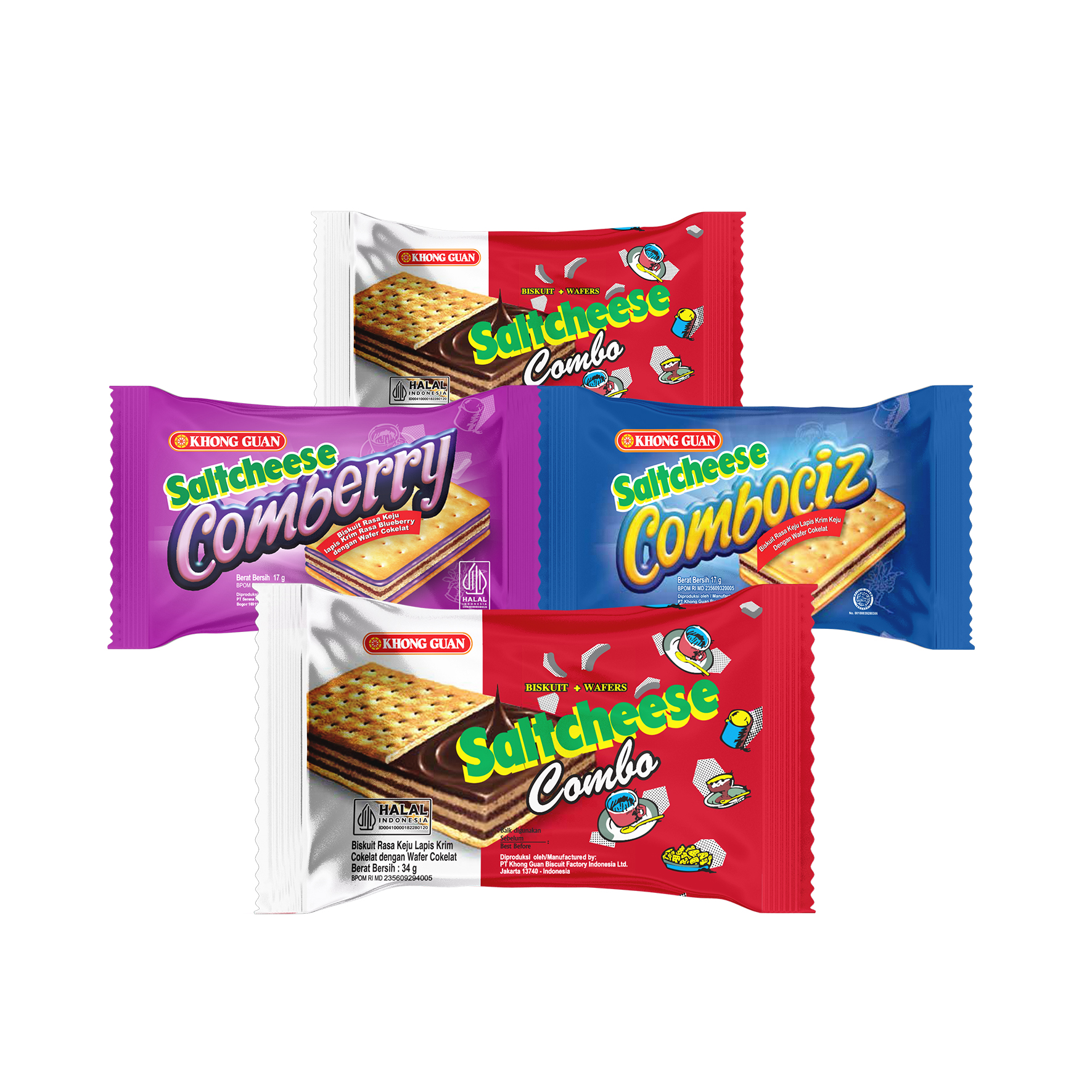 Khong Guan Saltcheese Combo Sachet